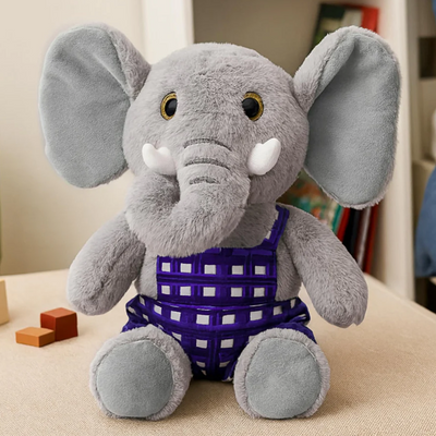 Mirada Huggable Dangri Elephant Toy - Grey – 38cm