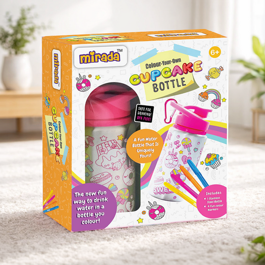Mirada Art & Craft,Color Your Own – Cup Cake Bottle