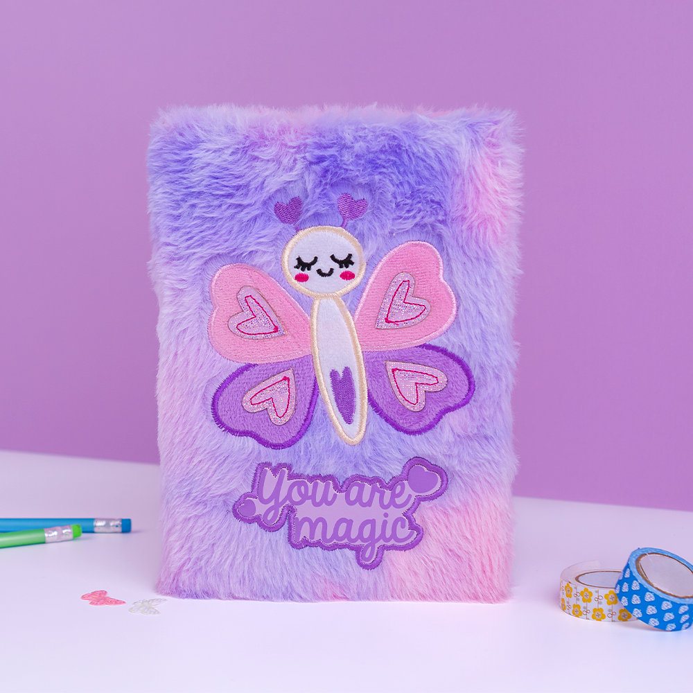 Mirada Butterfly Plush Notebook