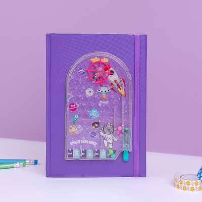 Mirada Pinball Space Plush Notebook
