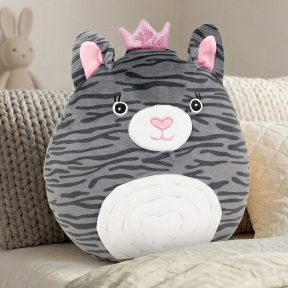 Mirada Cat Face Toy - Grey – 30cm