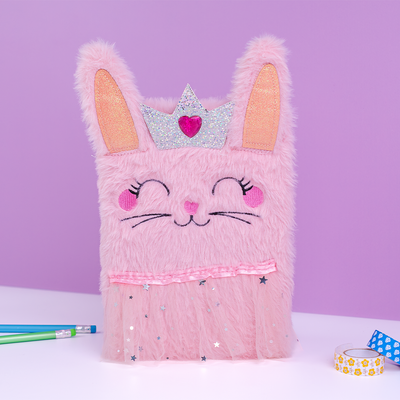 Mirada Bunny Princess Plush Notebook
