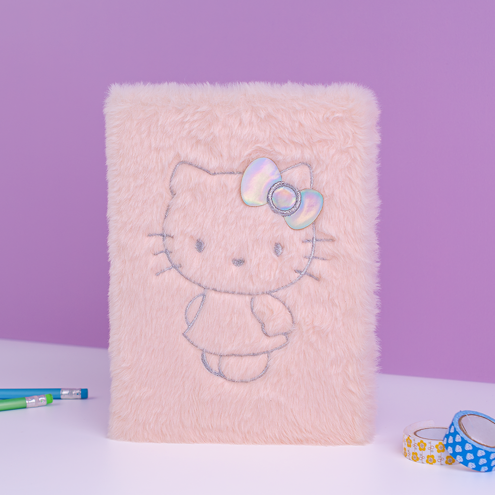 Mirada Hello Kitty Kuromi Plush Notebook | Officially Licensed