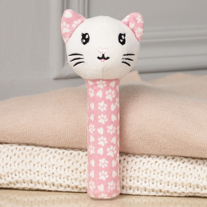 Mirada Kitty Rattle Soft Toy – 18cm