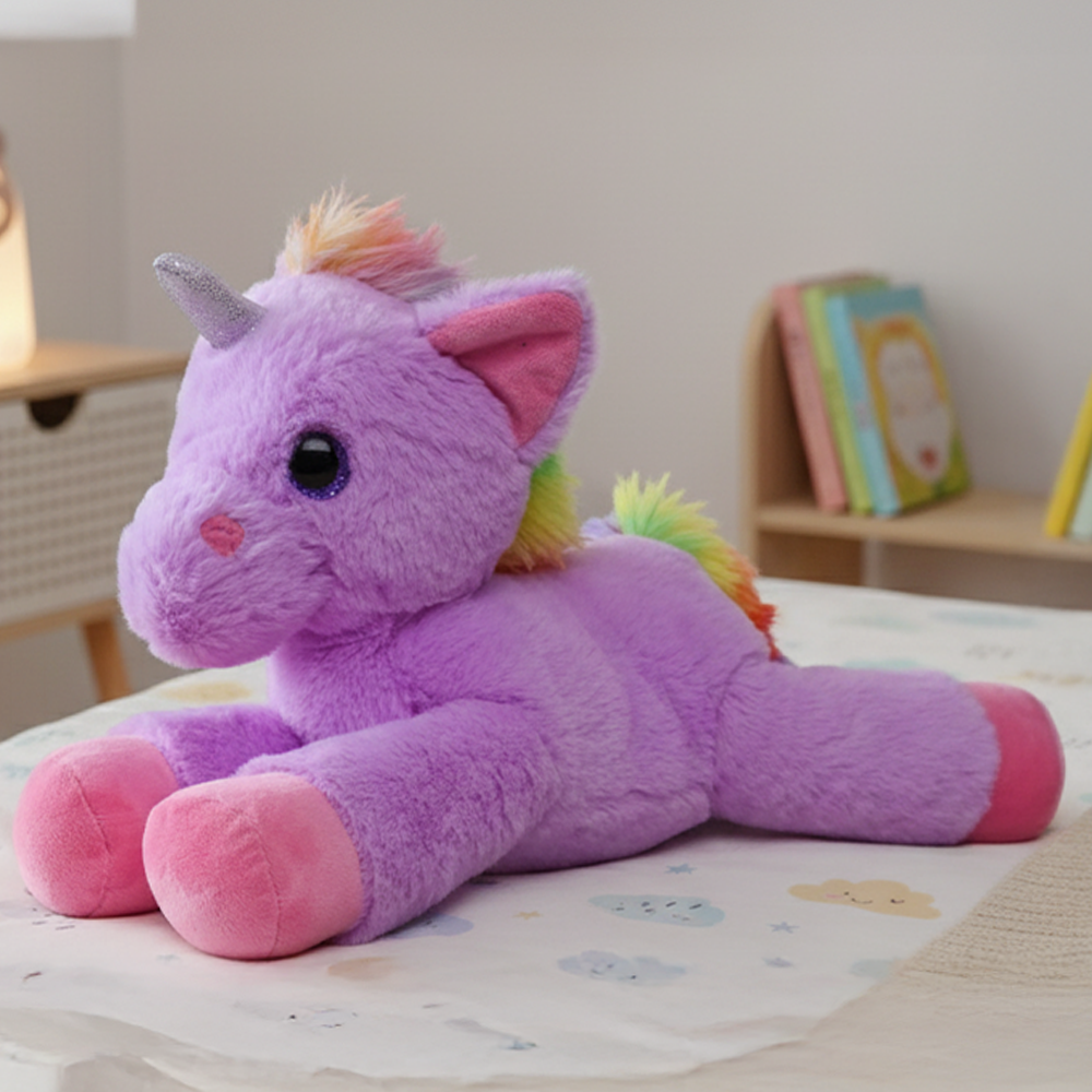 Mirada Floppy Unicorn Toy - Purple – 45cm