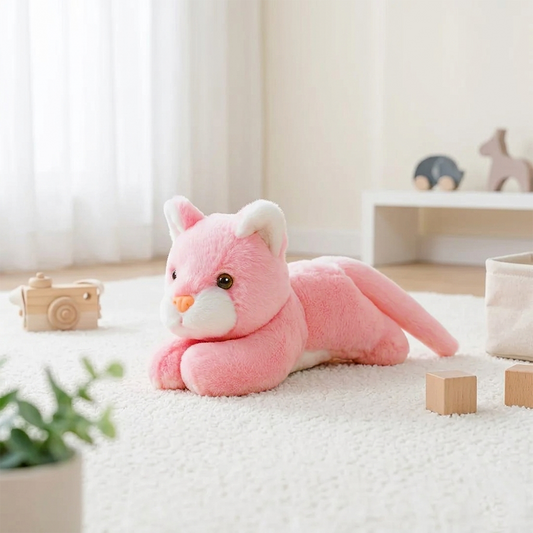 Mirada Floppy Cat Toy - Peach – 21cm