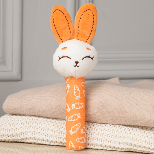Mirada Bunny Rattle Soft Toy – 18cm