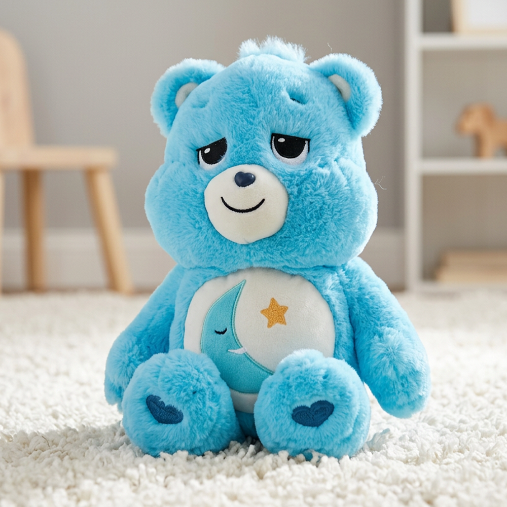 Mirada Care Bears Bedtime Bear Toy - Blue – 35cm