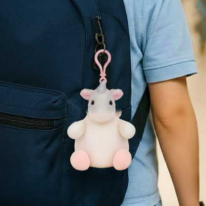Mirada Hanging Unicorn Bagclip - White – 14cm