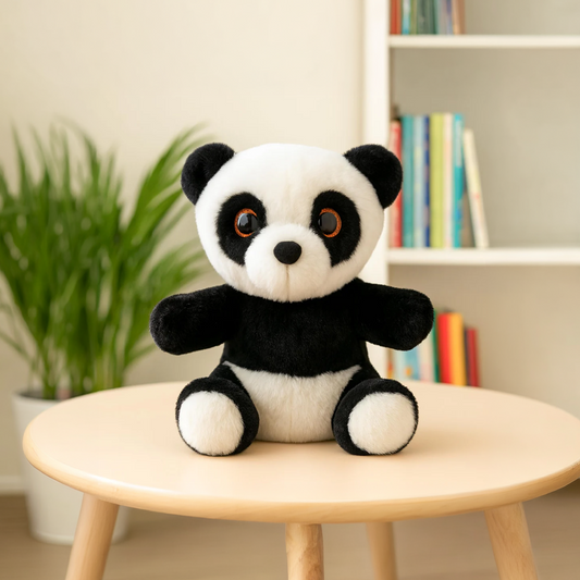 Mirada Glitter Eye Panda Toy - Black – 25cm