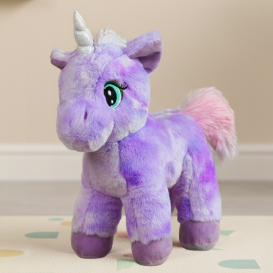 Mirada Standing Unicorn Toy - Purple – 32cm