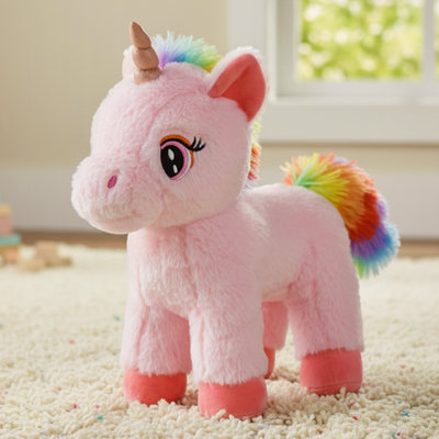 Mirada Standing Unicorn Toy - Pink – 32cm