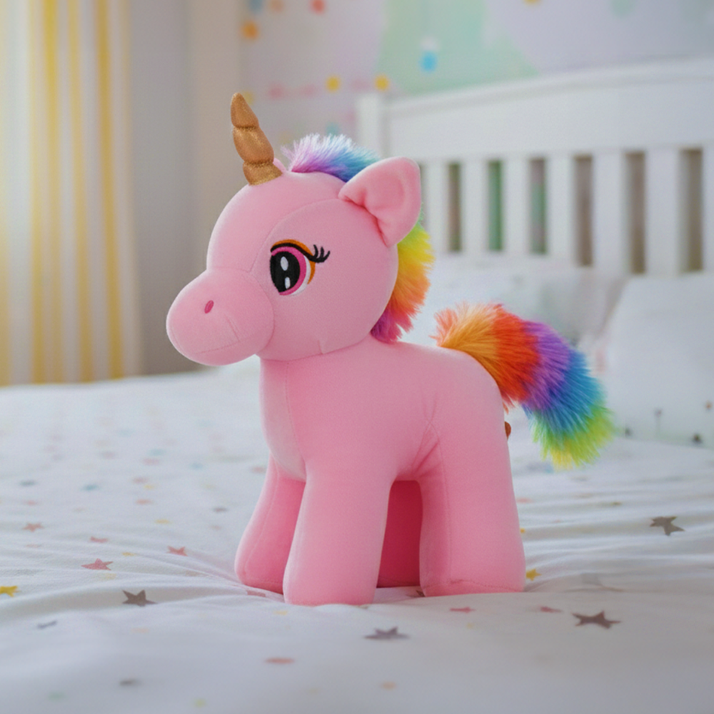 Mirada Standing Unicorn Toy - Pink – 29cm