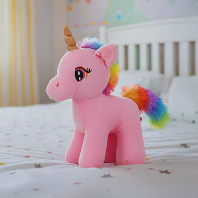 Mirada Standing Unicorn Toy - Pink – 29cm