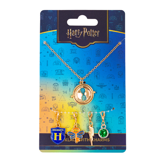 Mirada Harry Potter Multi-Charm Pendant with Chain