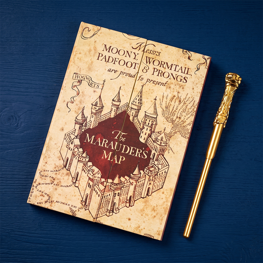 Mirada Harry Potter Marauder Map Notebook with Pen Set
