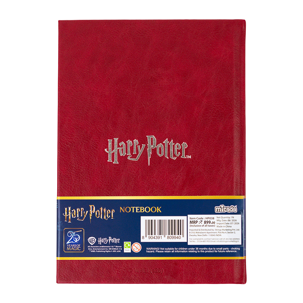 Mirada Harry Potter Gryfindor Metal Emblem Notebook