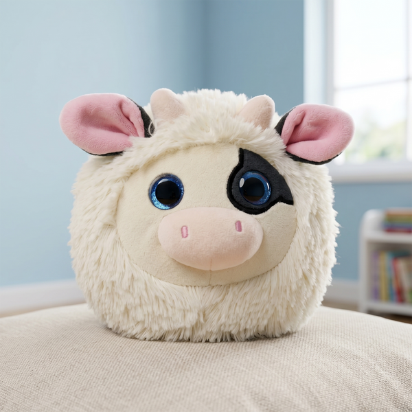 Mirada White Cow Face Soft Toy - 14cm