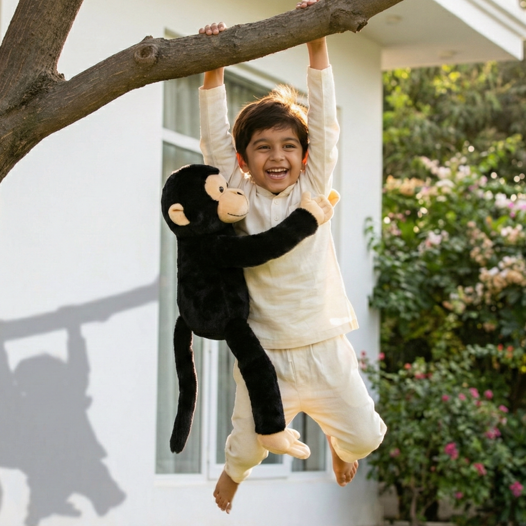 Mirada Hanging Monkey Toy - Black – 52cm
