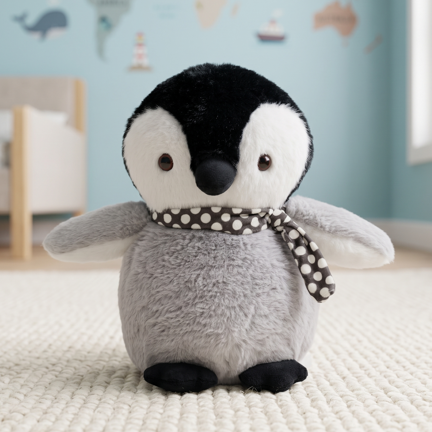 Mirada 23cm Standing Penguin with Scarf