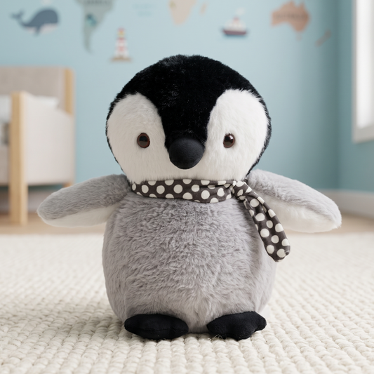 Mirada 23cm Standing Penguin with Scarf