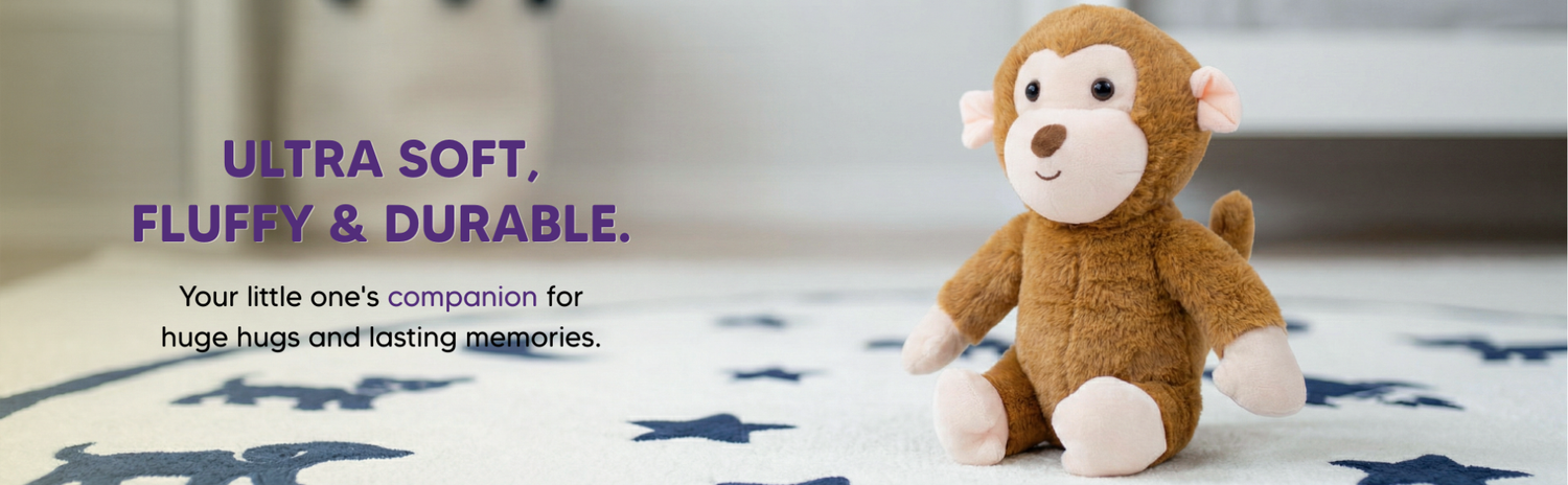 Mirada Cute Monkey - Brown – 23cm