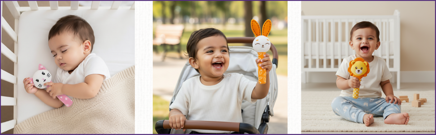 Mirada Monkey Rattle Toy – 18cm