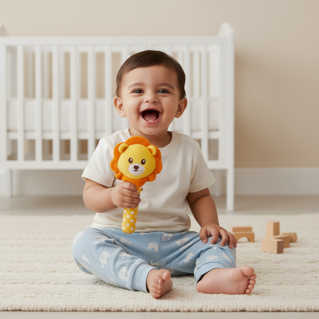 Mirada Lion Rattle Toy – 18cm