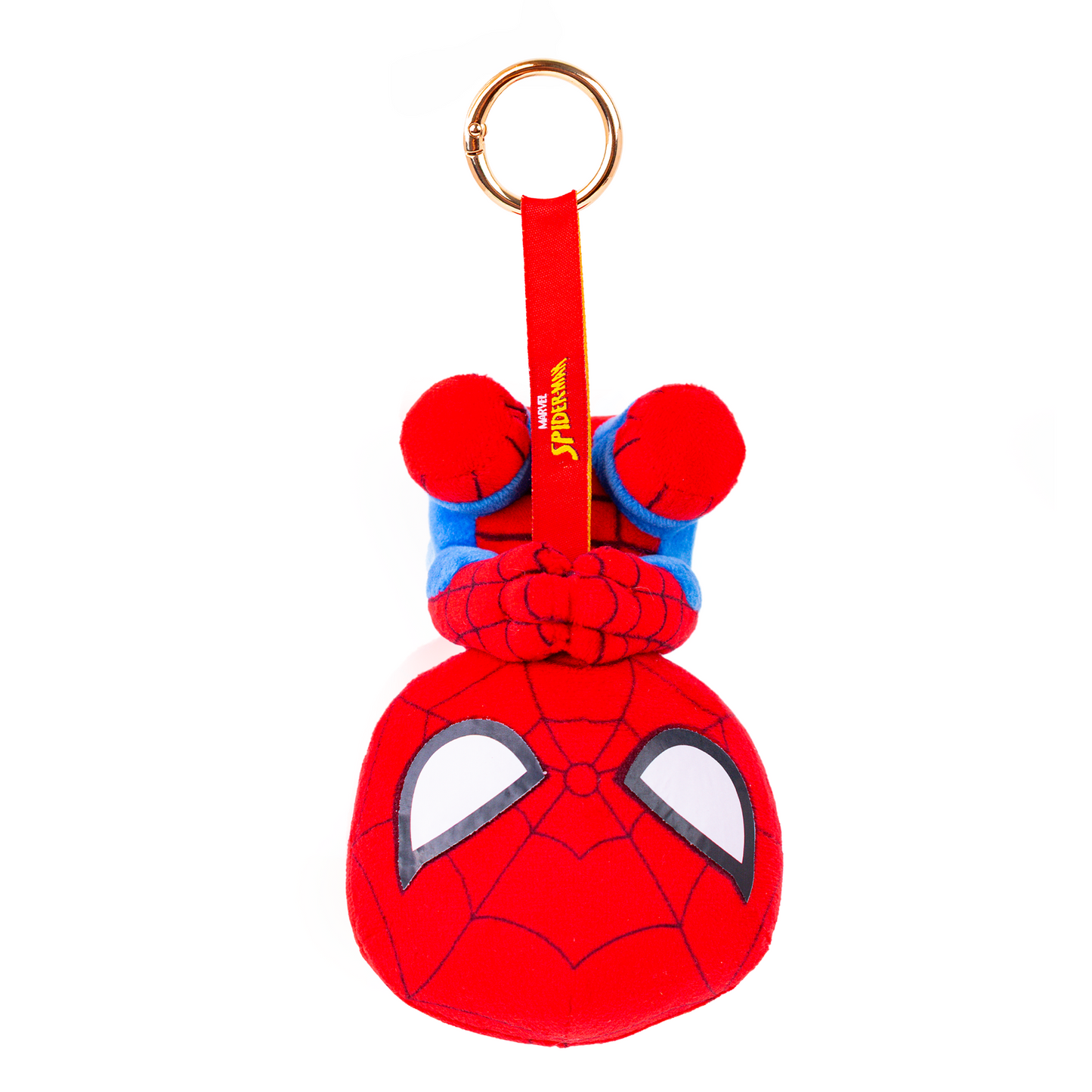 Mirada Marvel Spider-Man Bag Clip Plush Toy – 12cm | Official Licensed Mini Soft Stuffed Superhero Keychain for Kids & Boys | Cute Clip-On Character Toy | Fun Gift for School Bags & Birthday Return Gifts