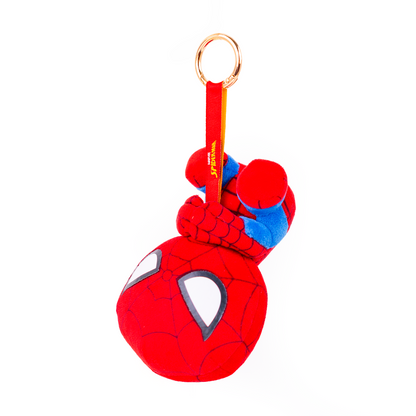 Mirada Marvel Spider-Man Bag Clip Plush Toy – 12cm | Official Licensed Mini Soft Stuffed Superhero Keychain for Kids & Boys | Cute Clip-On Character Toy | Fun Gift for School Bags & Birthday Return Gifts