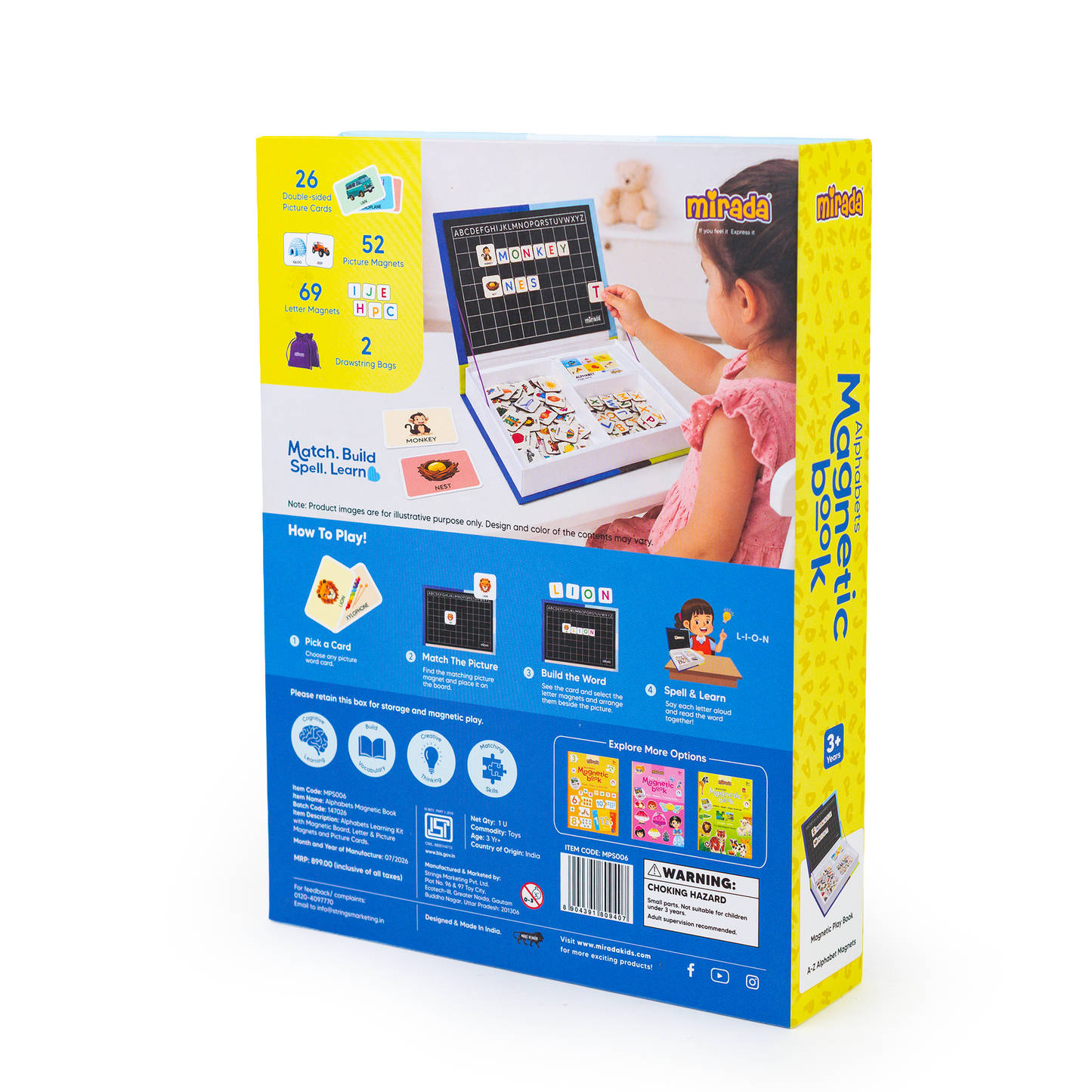 Mirada Alpabhets Magnetic Book