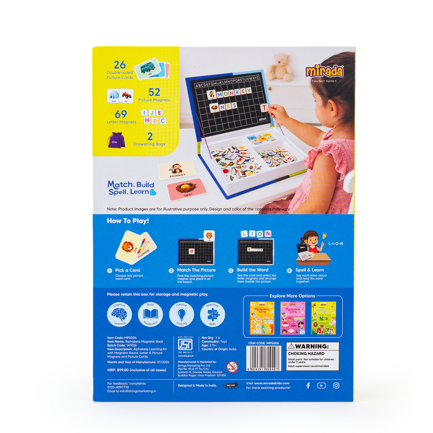 Mirada Alpabhets Magnetic Book