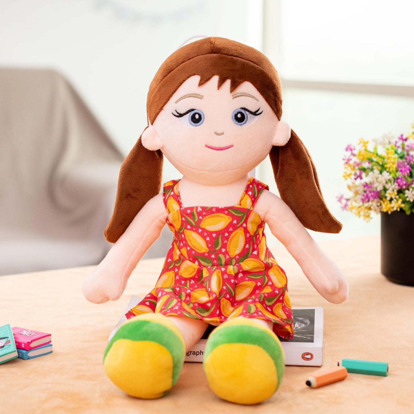 Mirada Mango Print Rag Doll Toy – 38cm