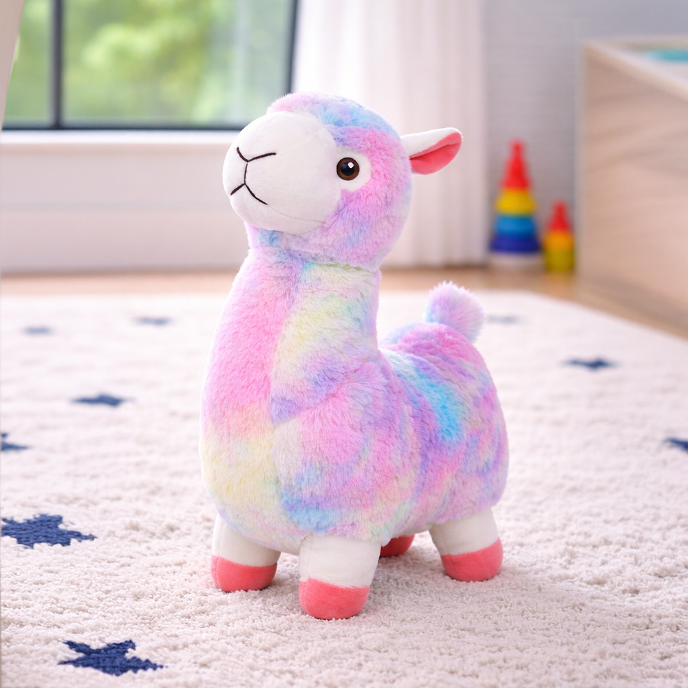 Mirada Standing Llama Soft Toy – 35cm