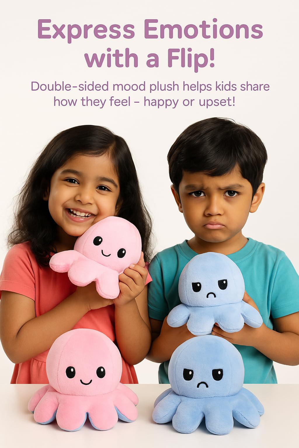 Mirada Reversible Octopus Toy – 17cm