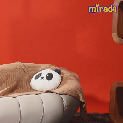 Mirada Panda Face Toy - Black – 30cm