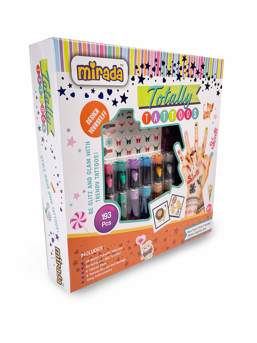 MIRADA Totally Tattoos for Kids, Multicolor