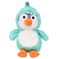 Mirada Turquoise Dinosaur Cute Plush Hoodie Penguin Stuffed Soft Toy - 25 cm