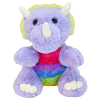 Mirada Purple Cute Stuffed Dinosaur Coin Bank Soft Toy - 25 cm