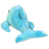 Mirada Big Plush Stuffed Glitter Eye Dolphin Soft Toy -Sea Green Foil(42cm)