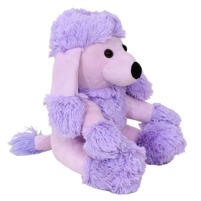 Mirada Lavender Cute Plush Poodle Coin Bank Stuffed Soft Toy - 25 cm