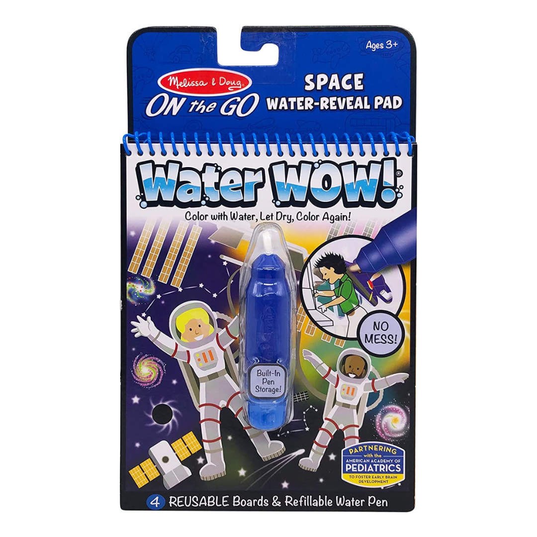 Melissa & Doug On The Go Space Water Wow! Reusable Mess-Free Water-Reveal Activity Pad