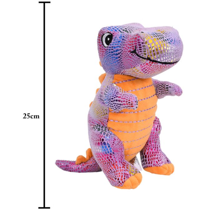 Mirada Super Soft Plush Stuffed Standing Purple Foiled Dinosaur Soft Toy -25cm