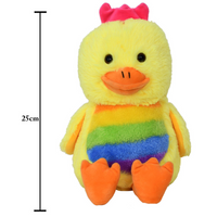 Mirada Yellow Cute Plush Duck Coin Bank Stuffed Soft Toy - 25 cm