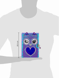 Mirada Owl Flip Sequin Notebook