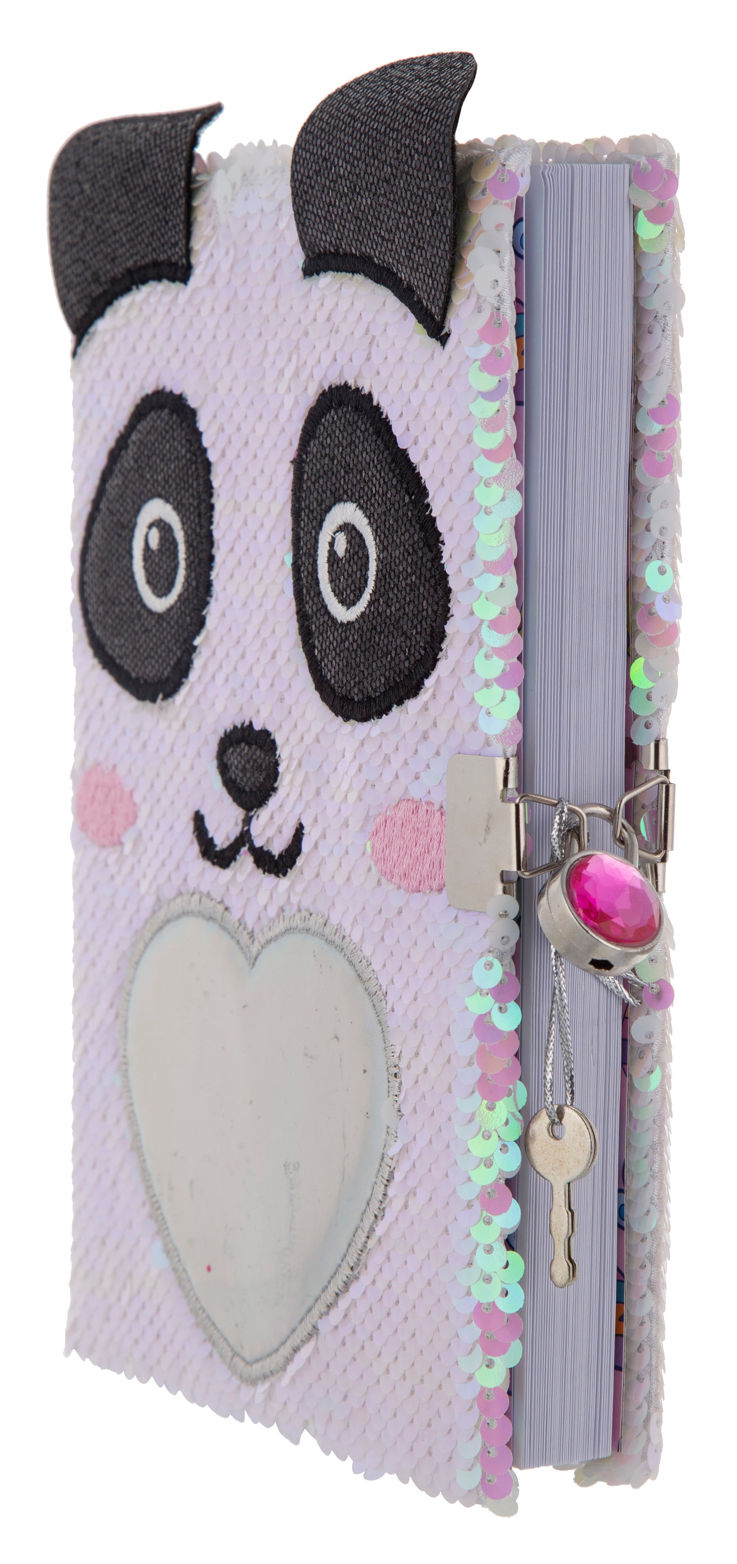 Mirada Panda Flip Sequin Notebook