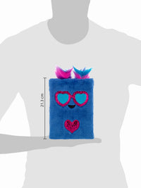 Mirada Blue Owl Plush Notebook