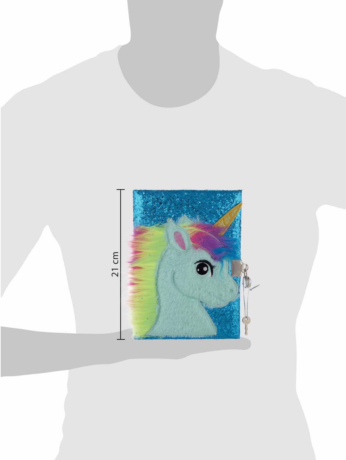 Mirada Unicorn Plush Notebook