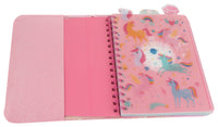 Mirada PINK GLITTER NOTEBOOK - UNICORN