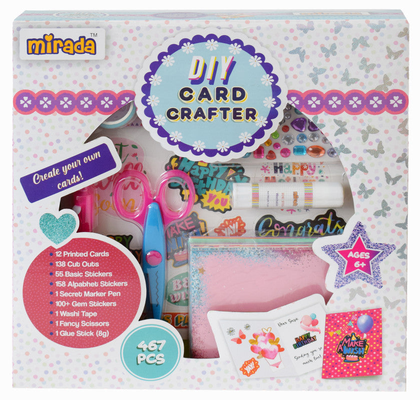 Mirada Art & Craft,DIY Card Crafter, Ideal Gift Set, 6+ (MAC2014)